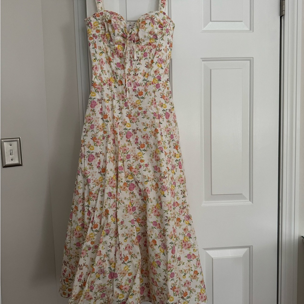 House of CB White Floral Dress